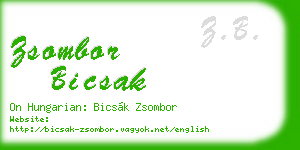 zsombor bicsak business card